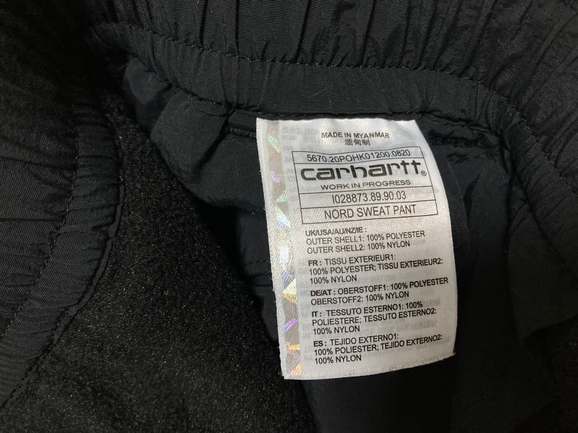 칼하트 WIP 플리스 바지 M(31-33) 판매 상품이미지10