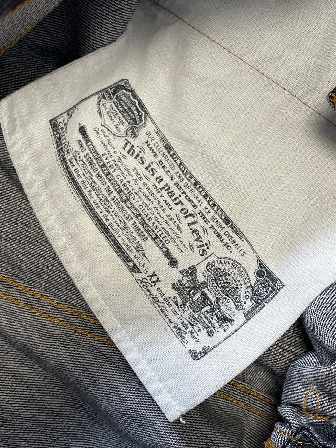 07‘s 리바이스 501 흑청 상품이미지3