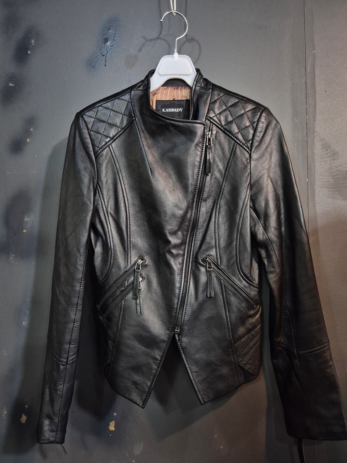 KASIBADY 여성 퀼팅 양가죽 자켓 55 상품이미지2