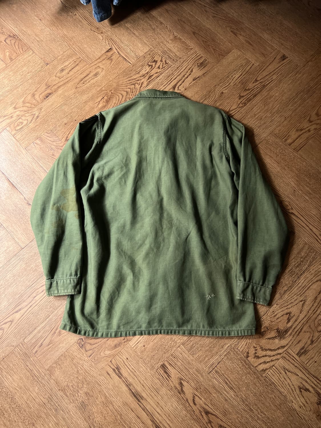 [M]60's 오리지널 U.S ARMY OG-107 더티워싱 셔츠 상품이미지9