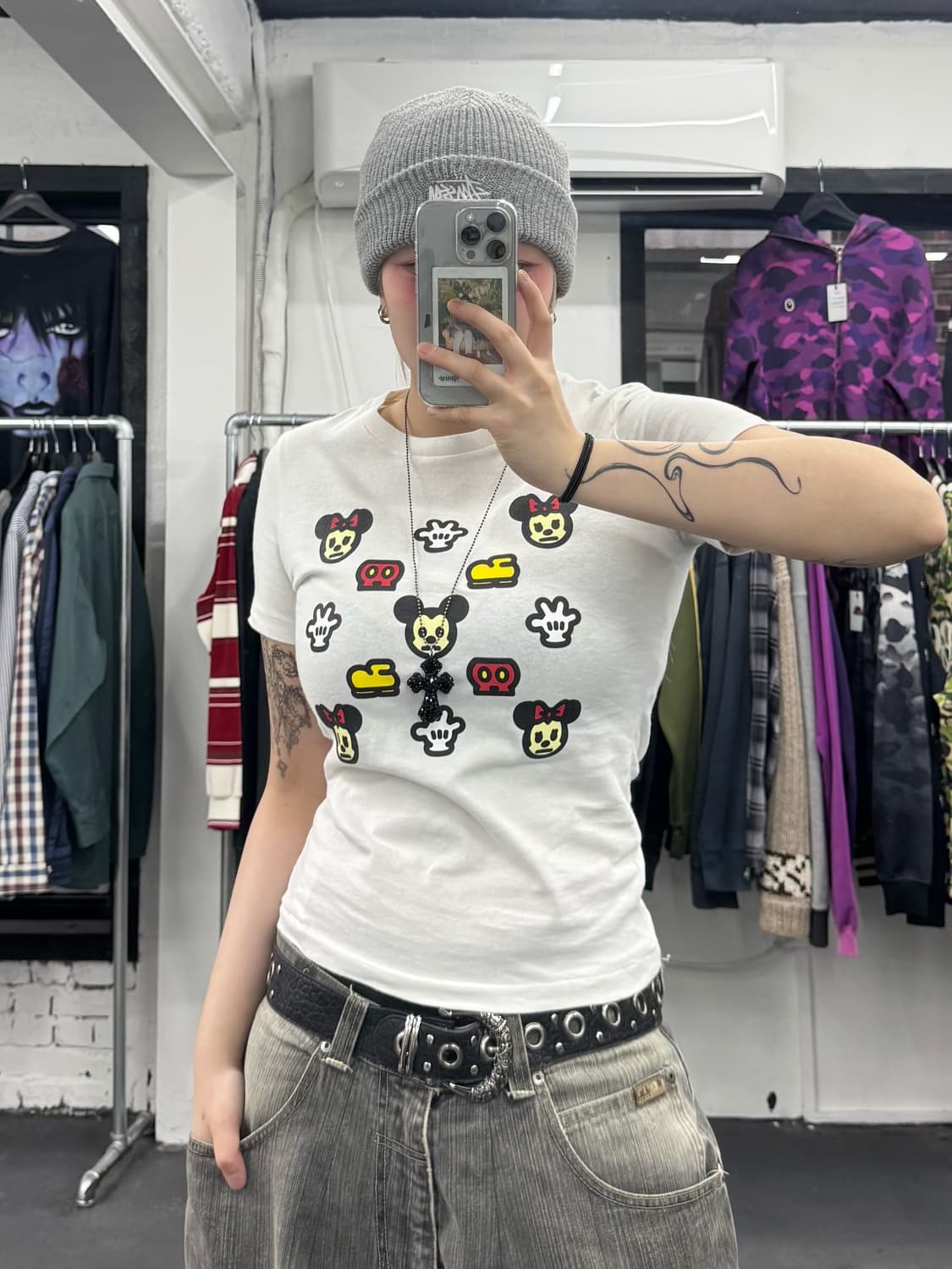 베이프 디즈니 미키미니 티셔츠 상품이미지2