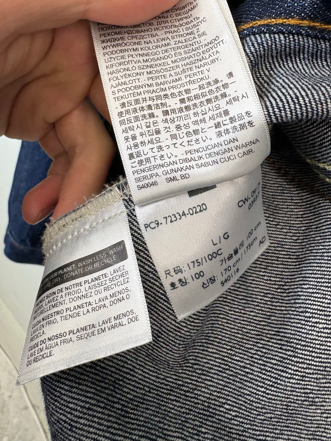 리바이스 72334 진청 데님 트러커 자켓 상품이미지7