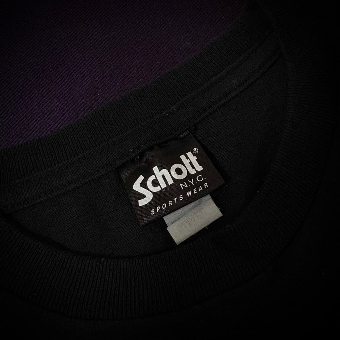[90s Schott NYC Black Pocket Tee] 상품이미지3
