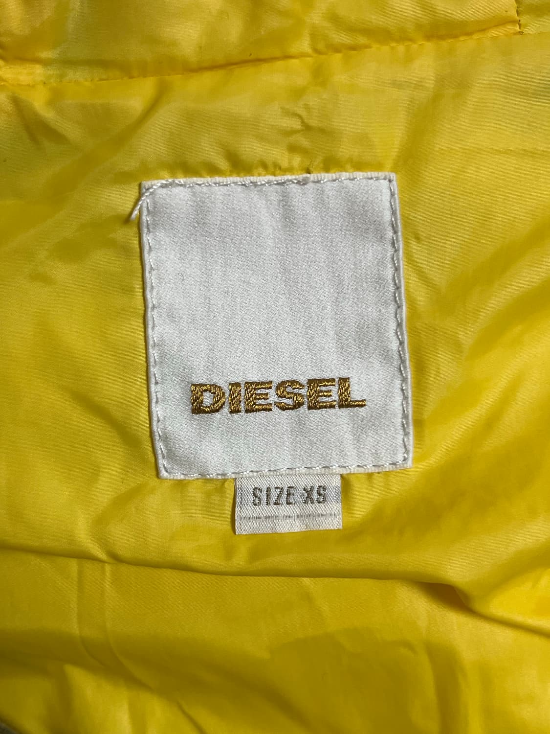 디젤 카모 퀼팅 후드 롱패딩 XS 상품이미지3