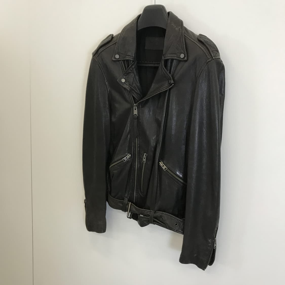 올세인츠 카하와 더블라이더 자켓 램스킨 [M] 상품이미지2