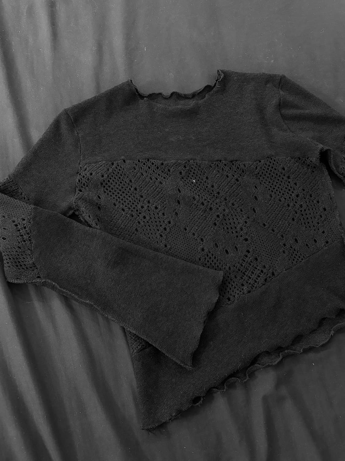 그물 데미지 니트 상품이미지1