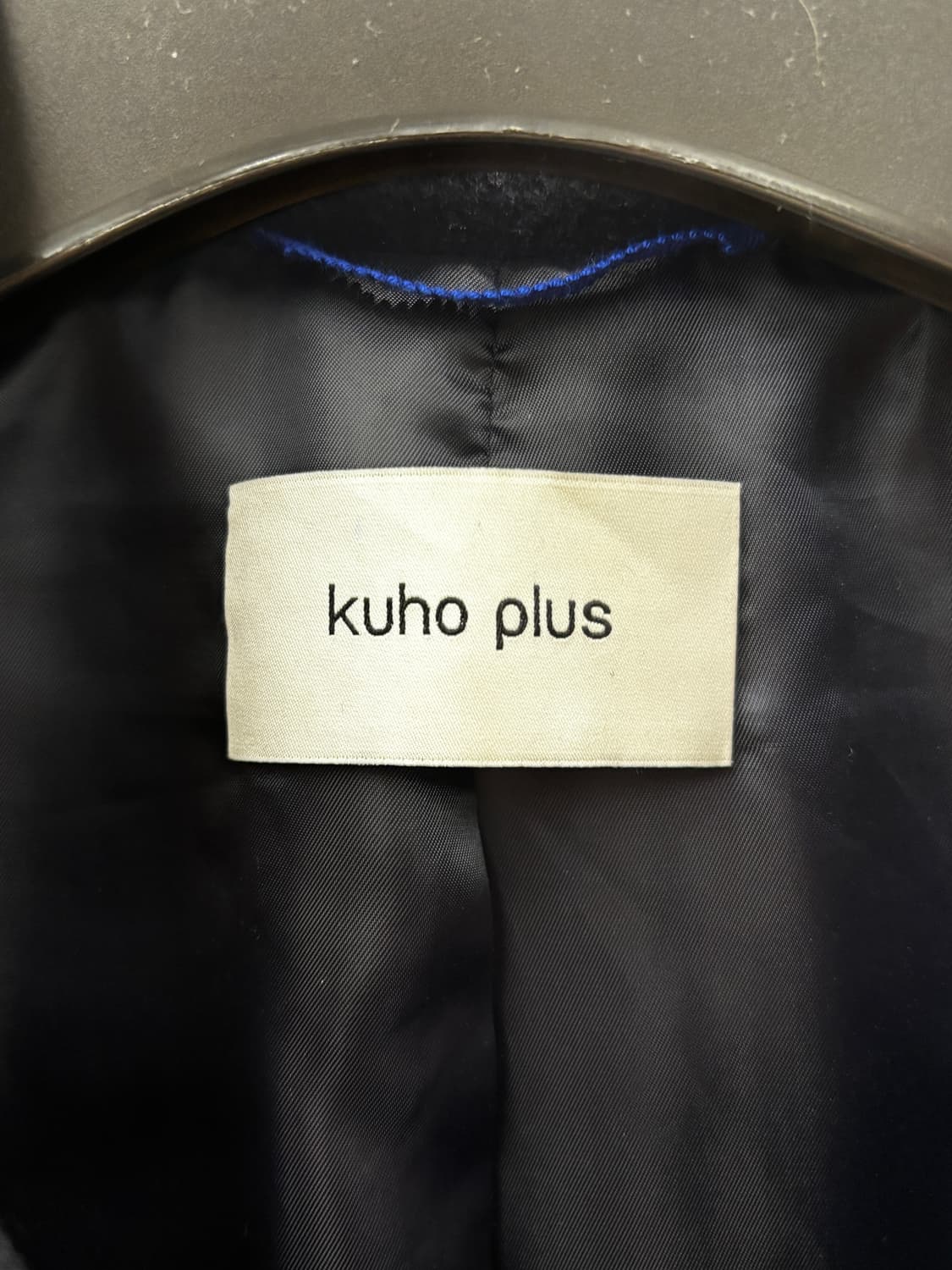 kuho plus 구호플러스 롱코트 네이비 1 상품이미지4