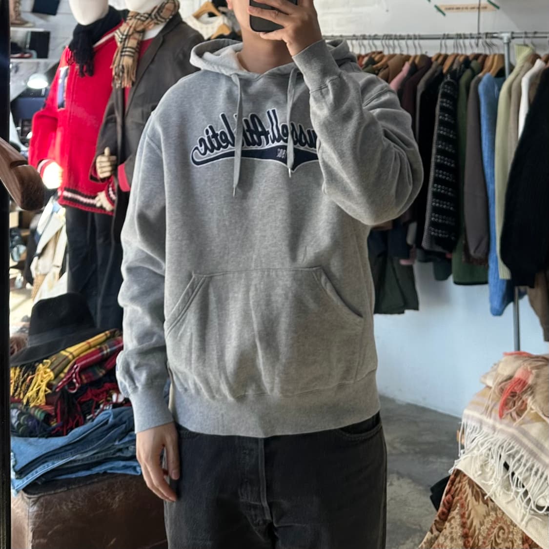 (착용컷) RUSSELL ATHLETIC 후드 티셔츠 (남성용 100) 상품이미지3