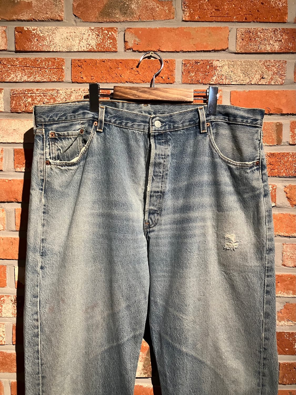 90s USA 빈티지 리바이스 501 데님 팬츠 빅사이즈 상품이미지3