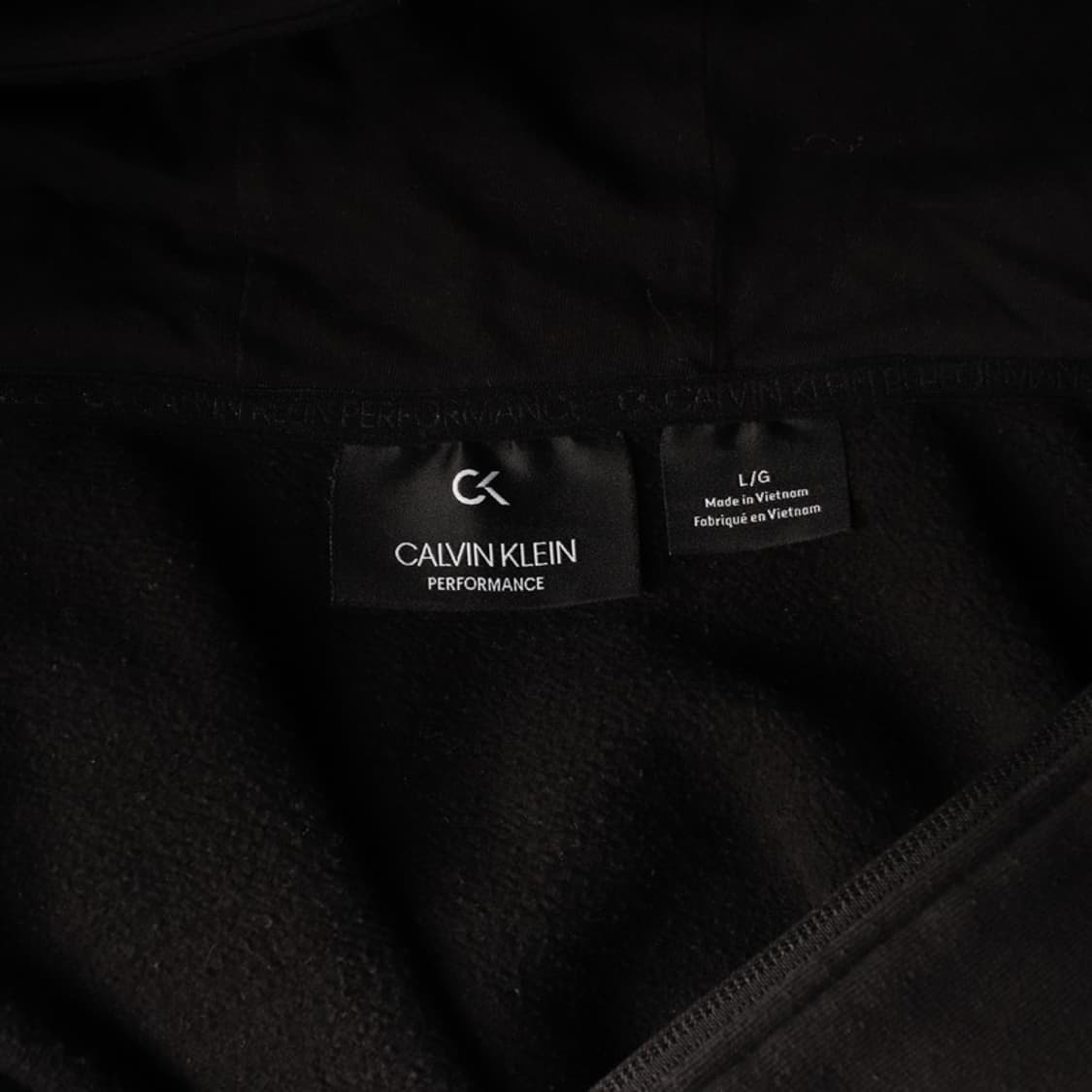 캘빈클라인 퍼포먼스 로고 테이핑 기모 후드 집업 L 상품이미지5