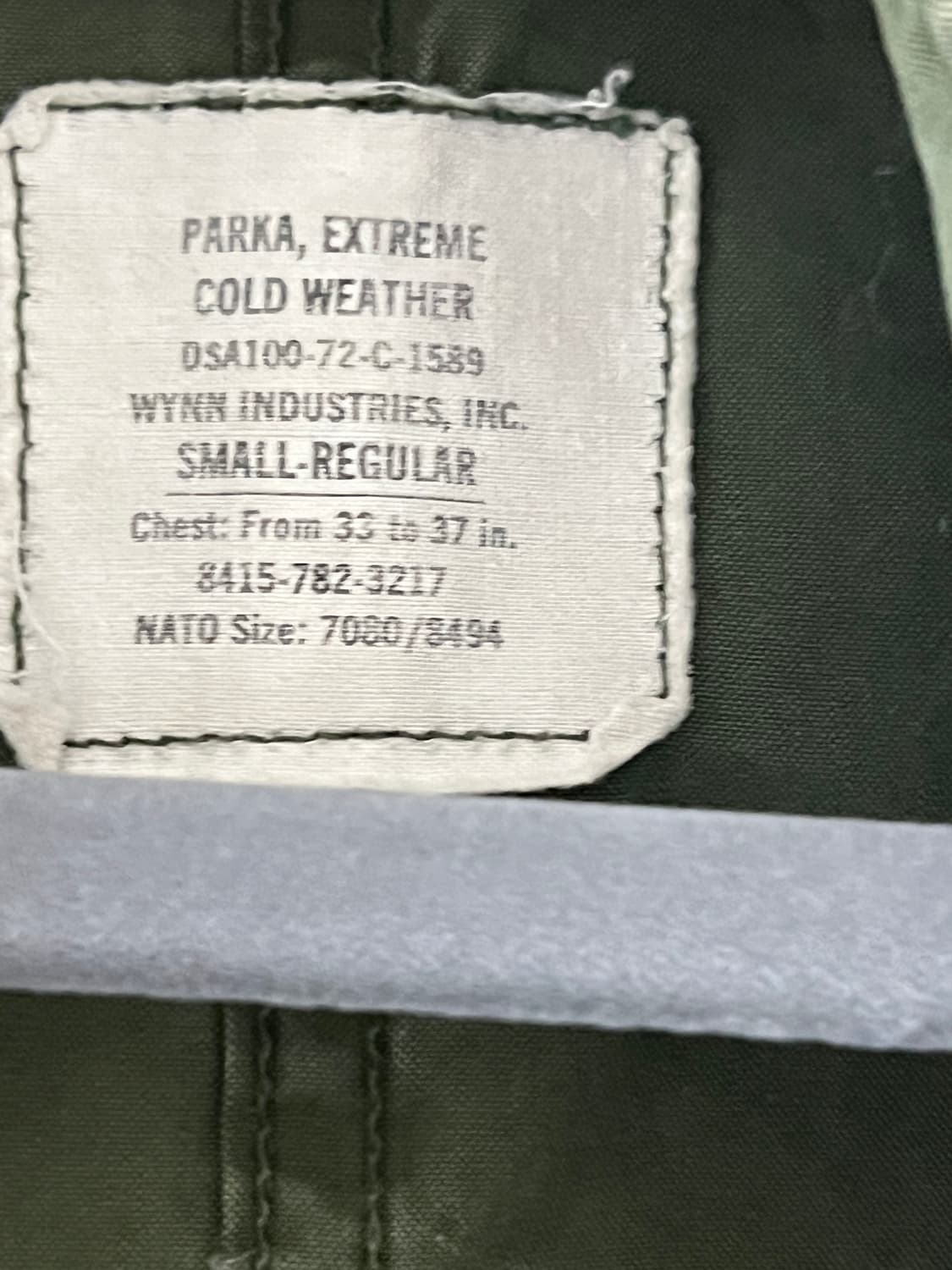 M65 피쉬테일 개파카 오리지널 og S사이즈 (내피x) 상품이미지2