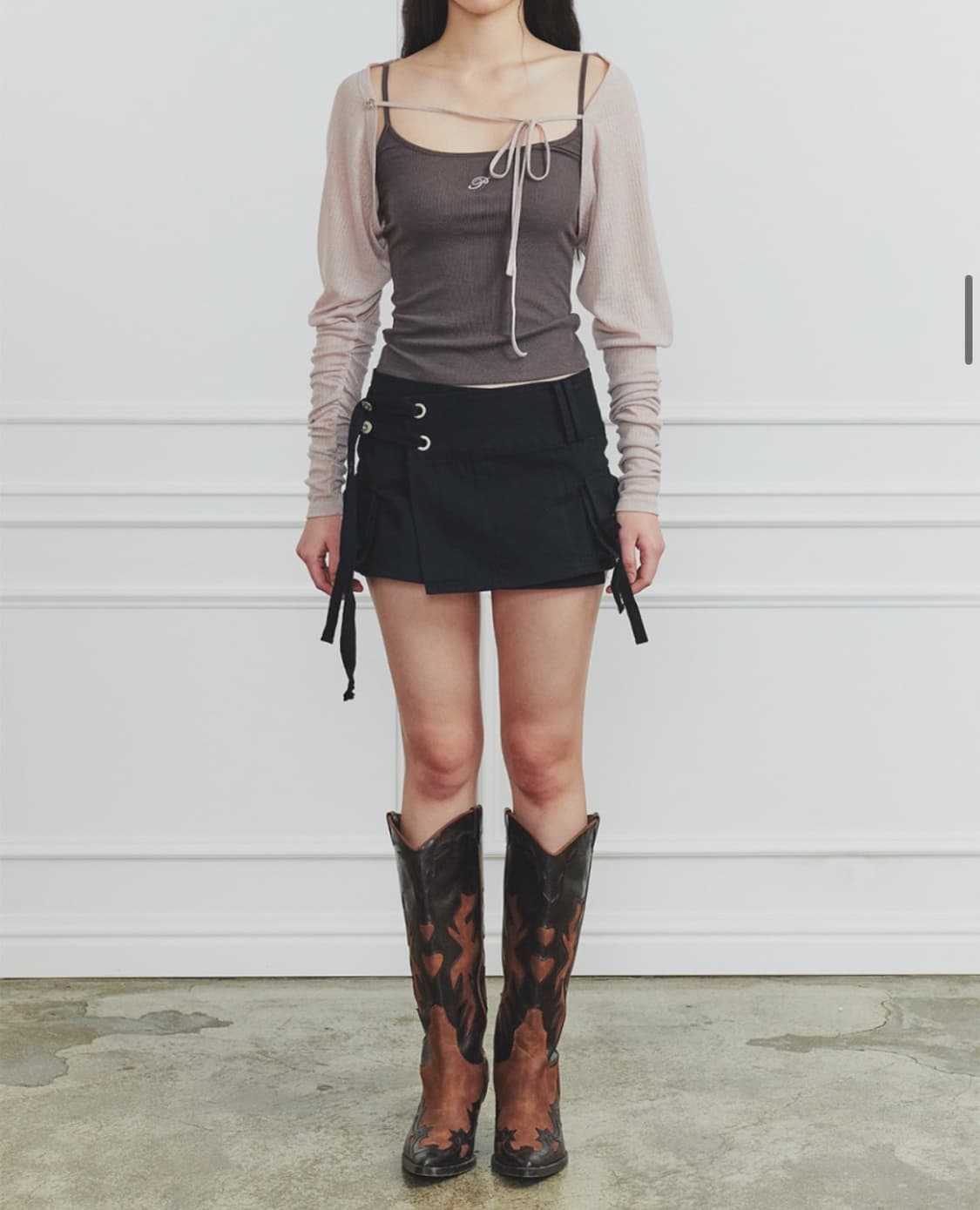 페인오어플레져 tina buckle cargo skirt 상품이미지2