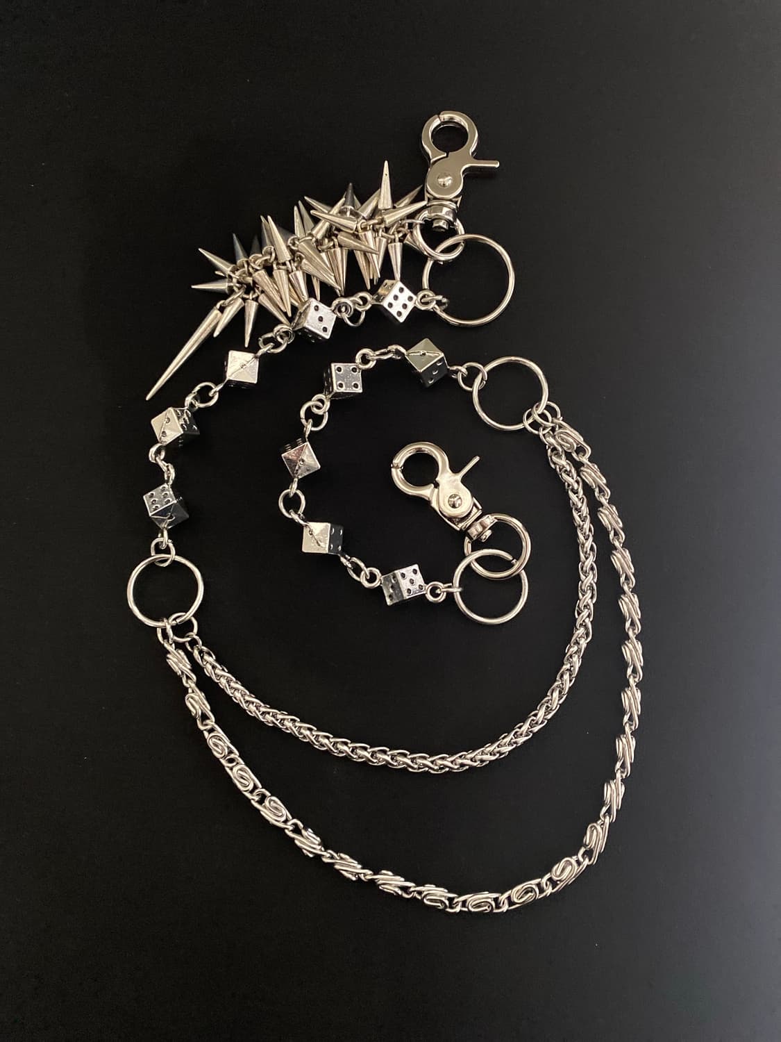 스파이크 다이스 팬츠 체인 상품이미지2