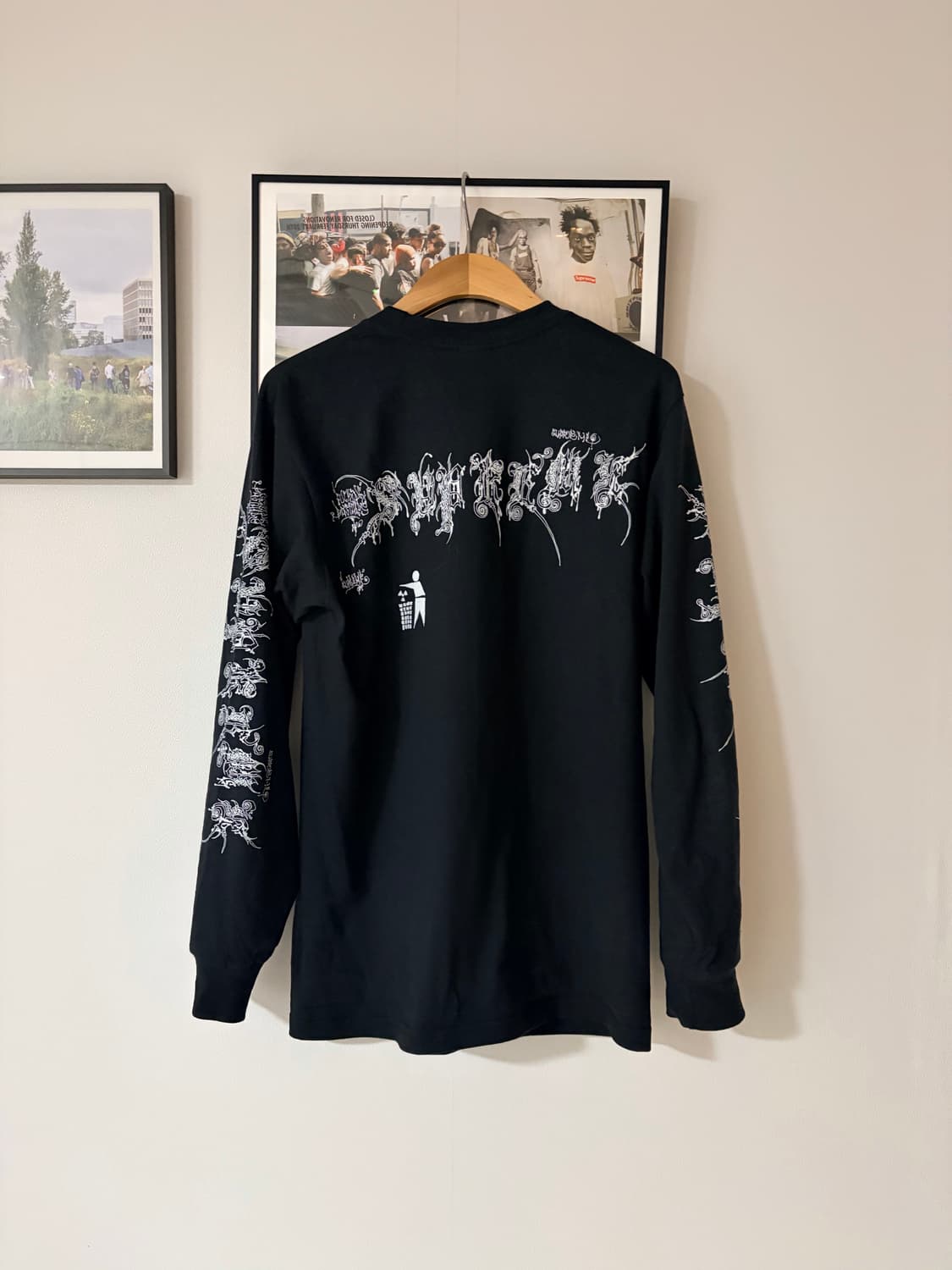 [S] 슈프림 웜벳 롱슬리브 티셔츠 블랙 상품이미지4