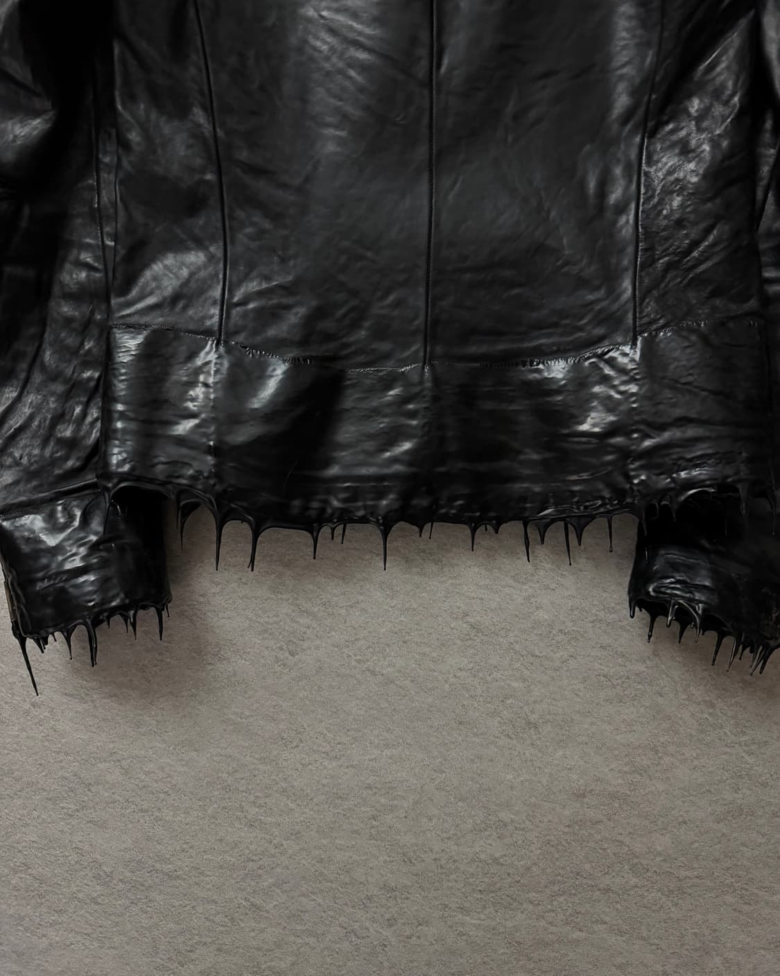 캐롤크리스찬포엘  스카스티치 드립레더자켓 상품이미지7