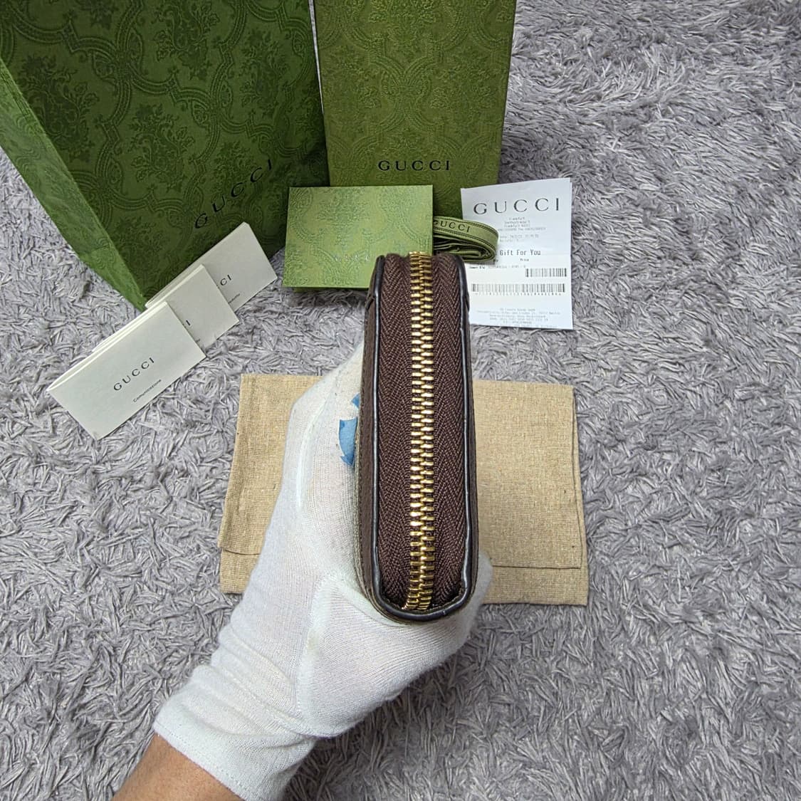 {클로젯}[풀구성+영수증][신형24ss]구찌 오피디아 지퍼돌이 장지갑 상품이미지10