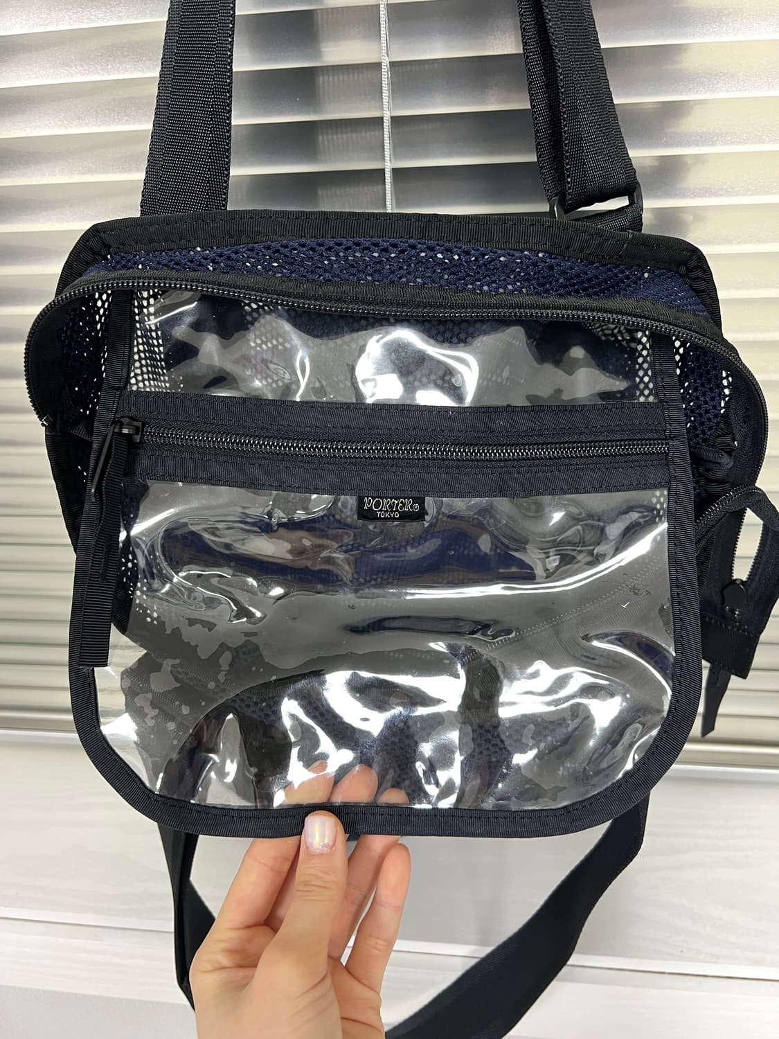 PORTER-MESH SHOULDER TOTE BAG (Navy)  상품이미지10