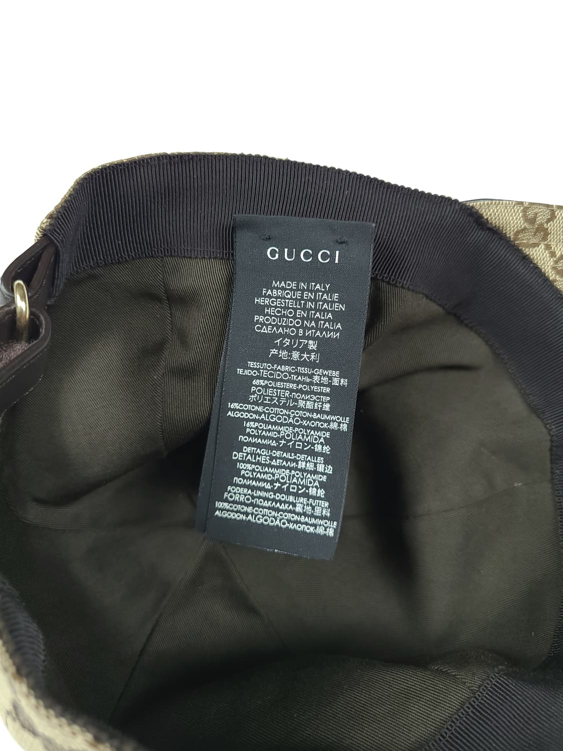 구찌 gg 캔버스 웹삼선 볼캡 모자 상품이미지7