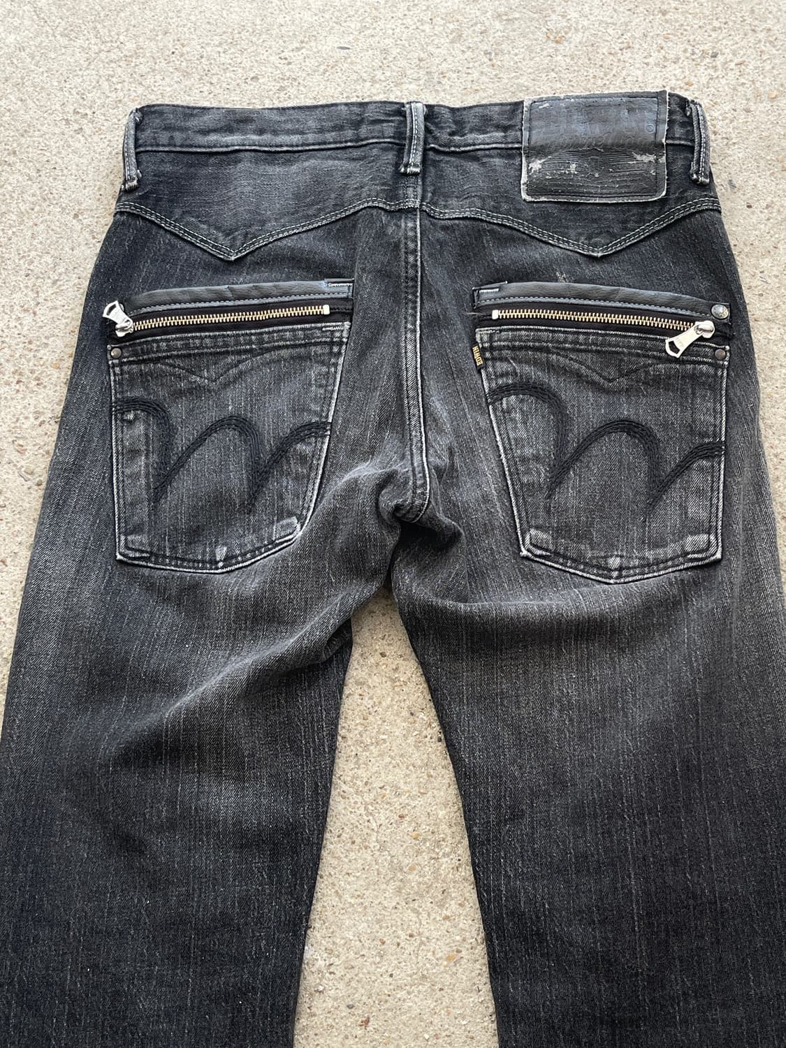 back zipper grey jean 상품이미지1