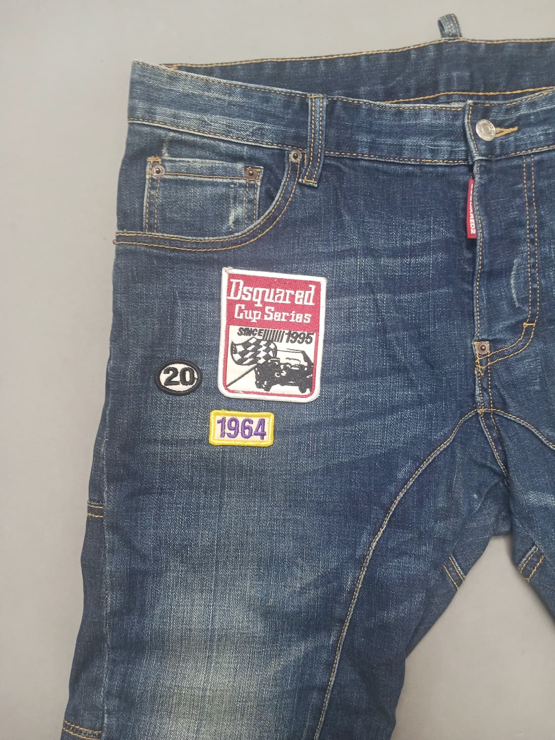 [36] 디스퀘어드2 자수패치 바이커진 청바지 상품이미지2