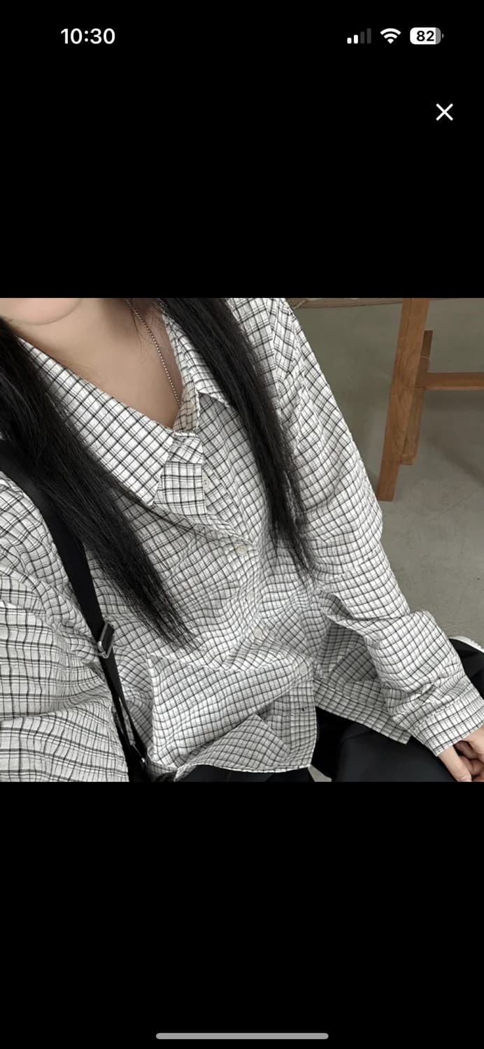 루즈핏 체크셔츠 상품이미지3