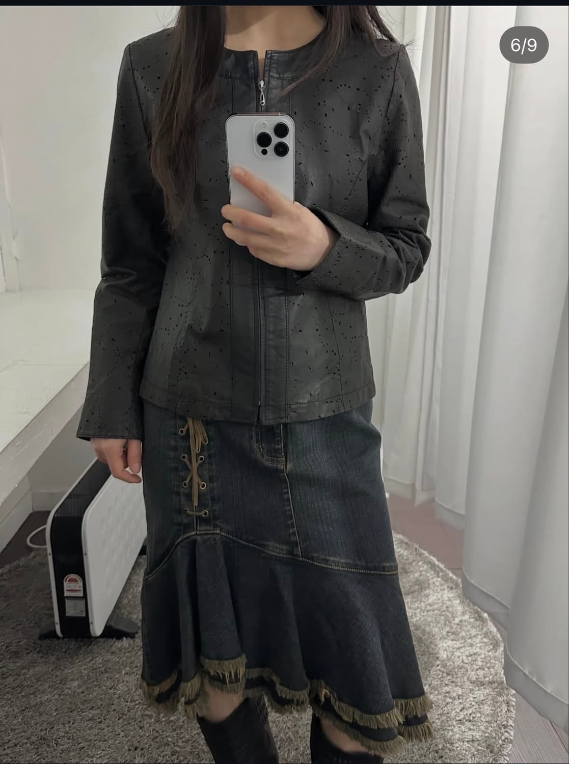 m/m punching leather jacket 상품이미지5