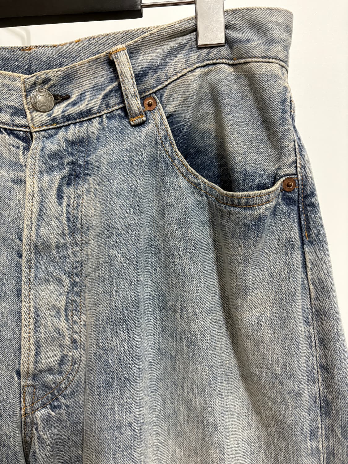 코모리 / 23SS 블리치 데님 진 팬츠 / 1 상품이미지4