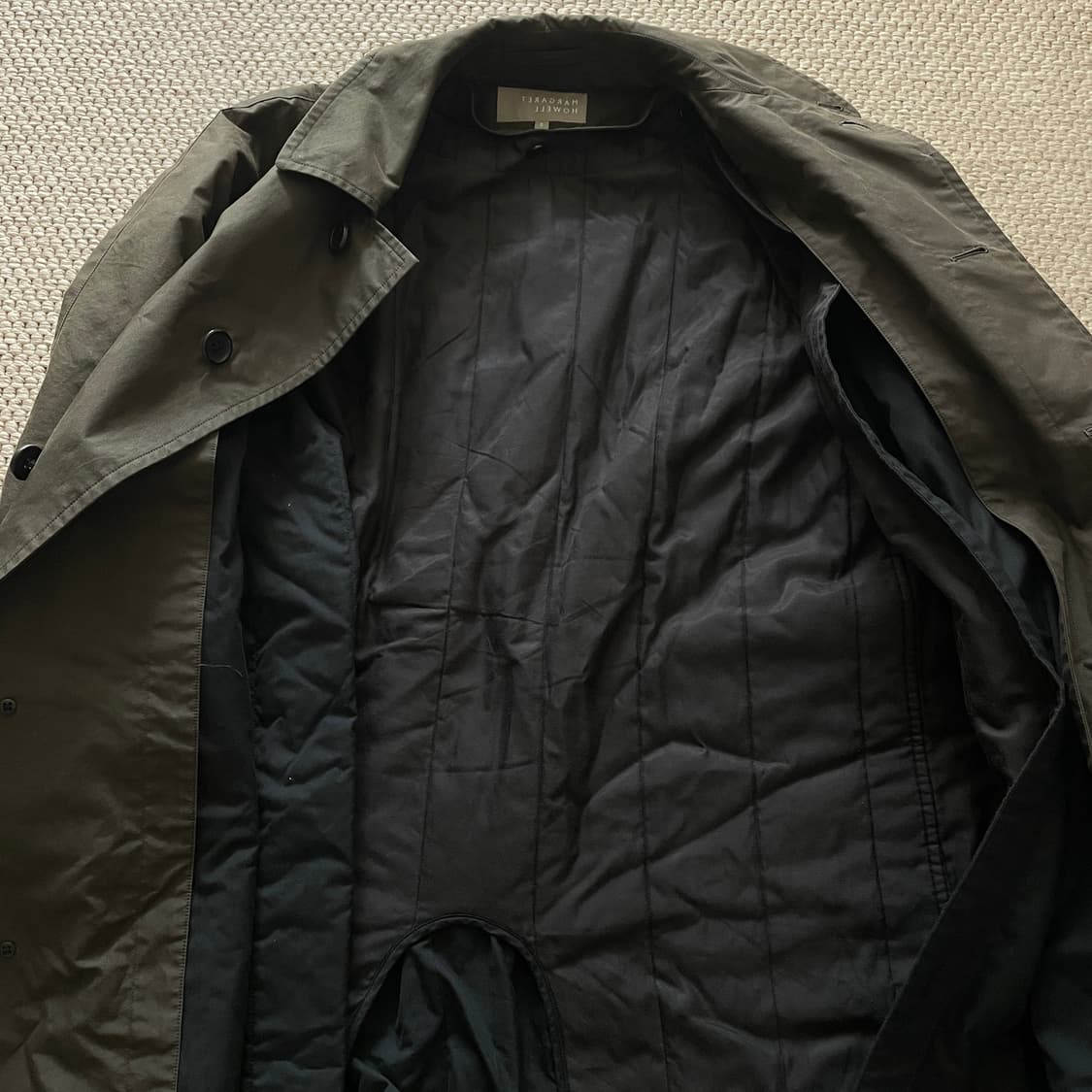 MHL 마가렛호웰 카키 트렌치코트 상품이미지3