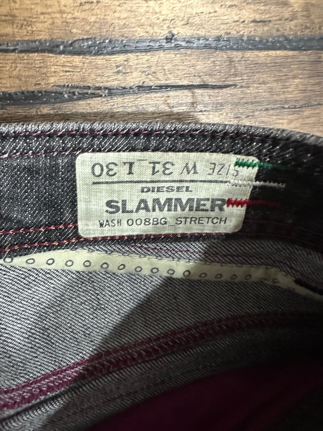 디젤 SLAMMER 008BG Y2K 지퍼포켓 블랙 워싱 데님팬츠 W31 상품이미지7
