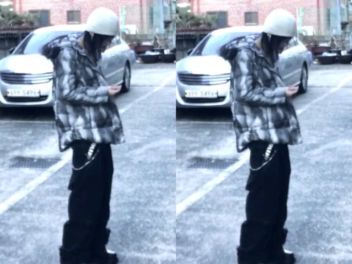 grunge fur padding jumper 상품이미지2