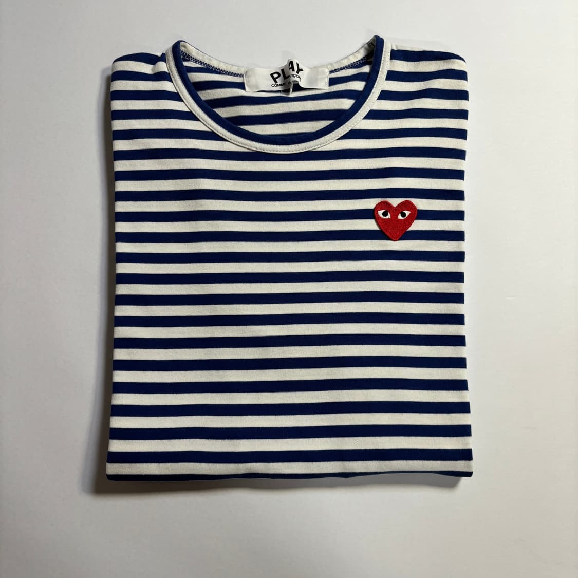 플레이 꼼데가르송 스트라이프 롱슬리브 블루 화이트 2XL 상품이미지7