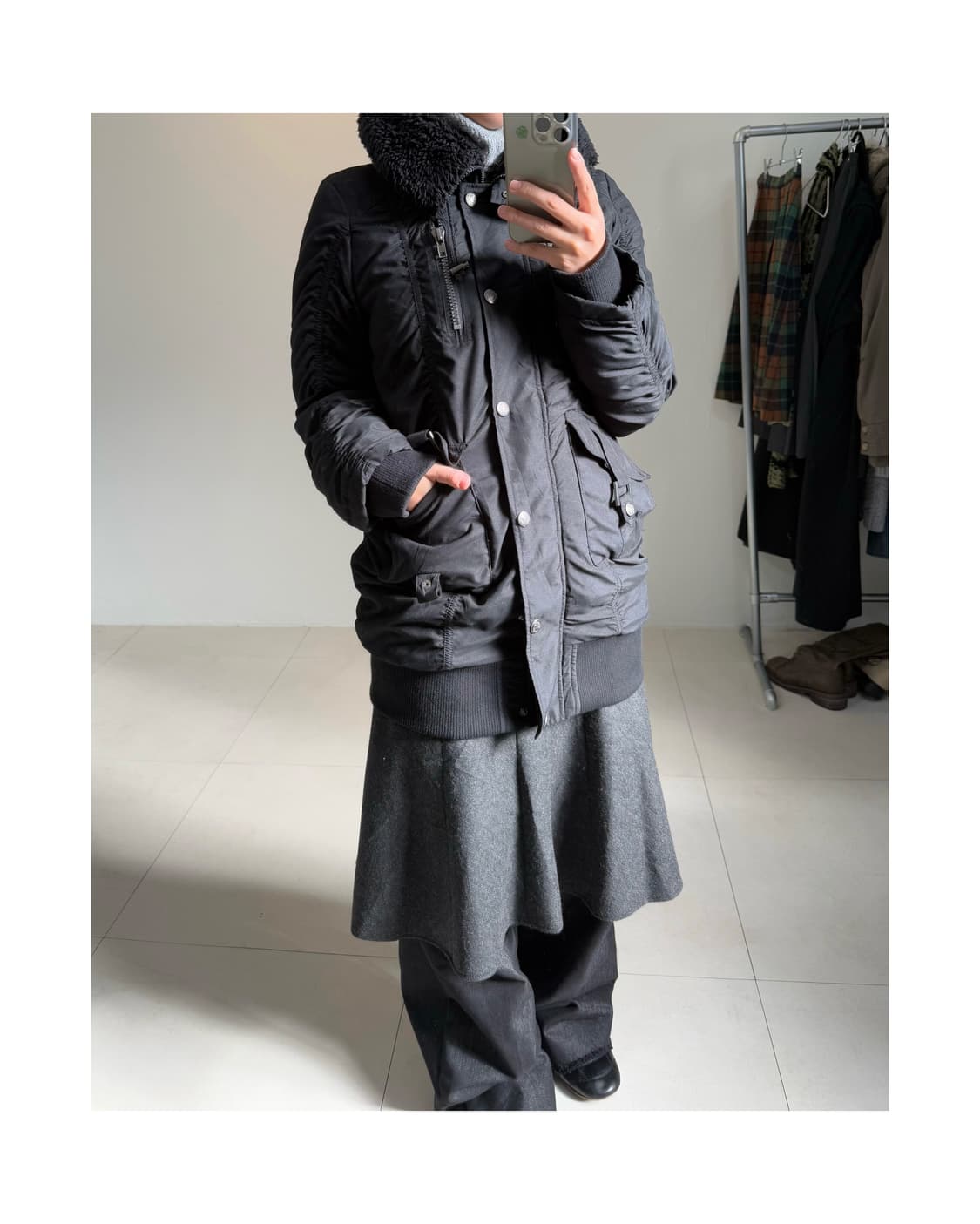 빈티지 셔링 점퍼 상품이미지2