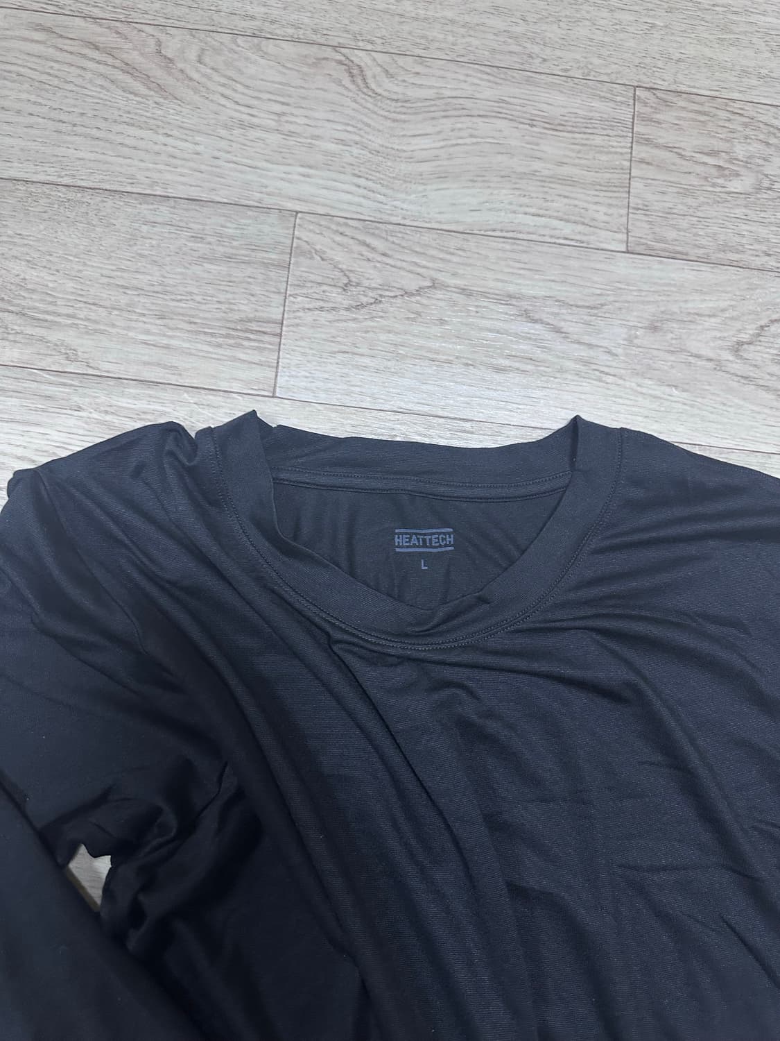 (L,M) 유니클로 히트텍 내복 상하의 블랙 상품이미지3