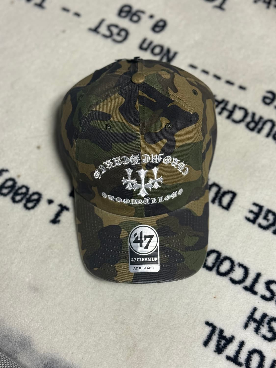 Nptsss 크롬하츠 로고 세메터리 볼캡 카모 상품이미지1