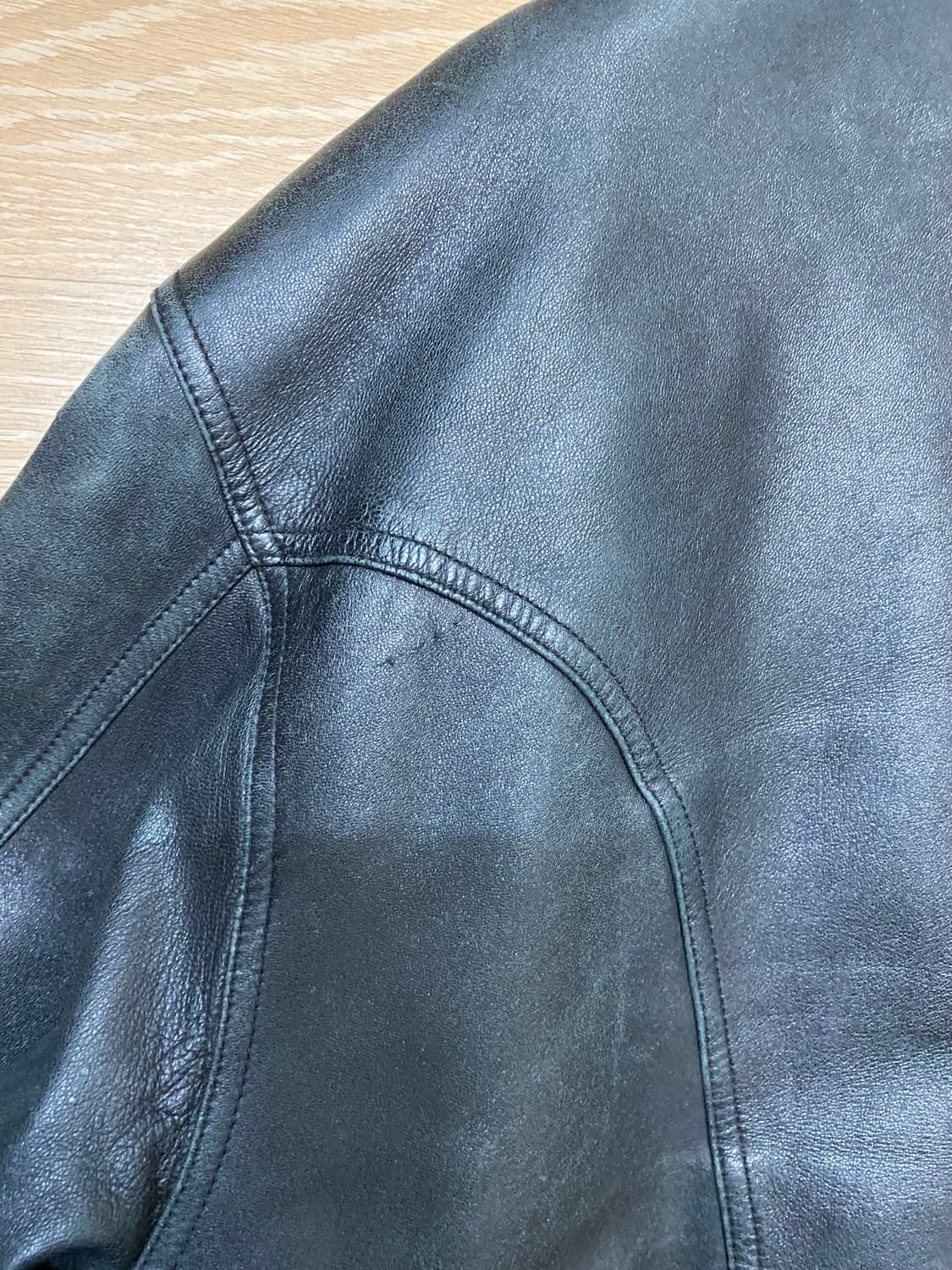 빈티지 램스킨 레더자켓 (m) 상품이미지9