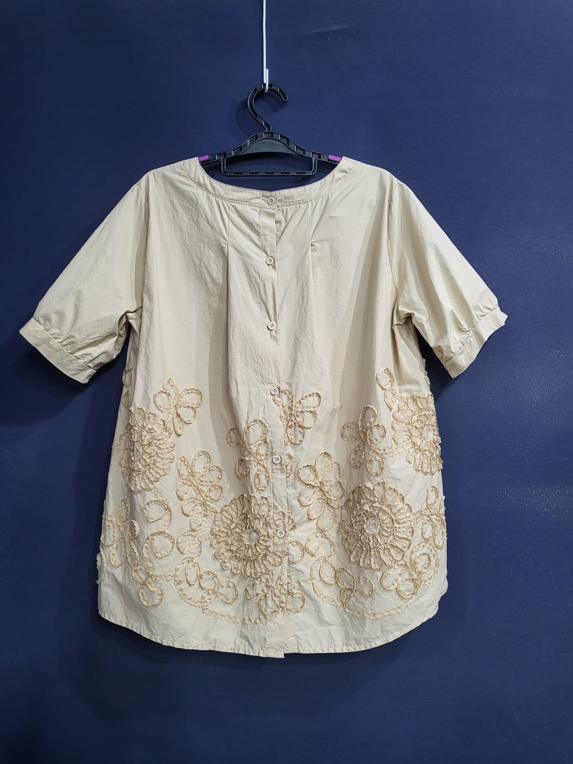 코튼면 A라인 블라우스 상품이미지4