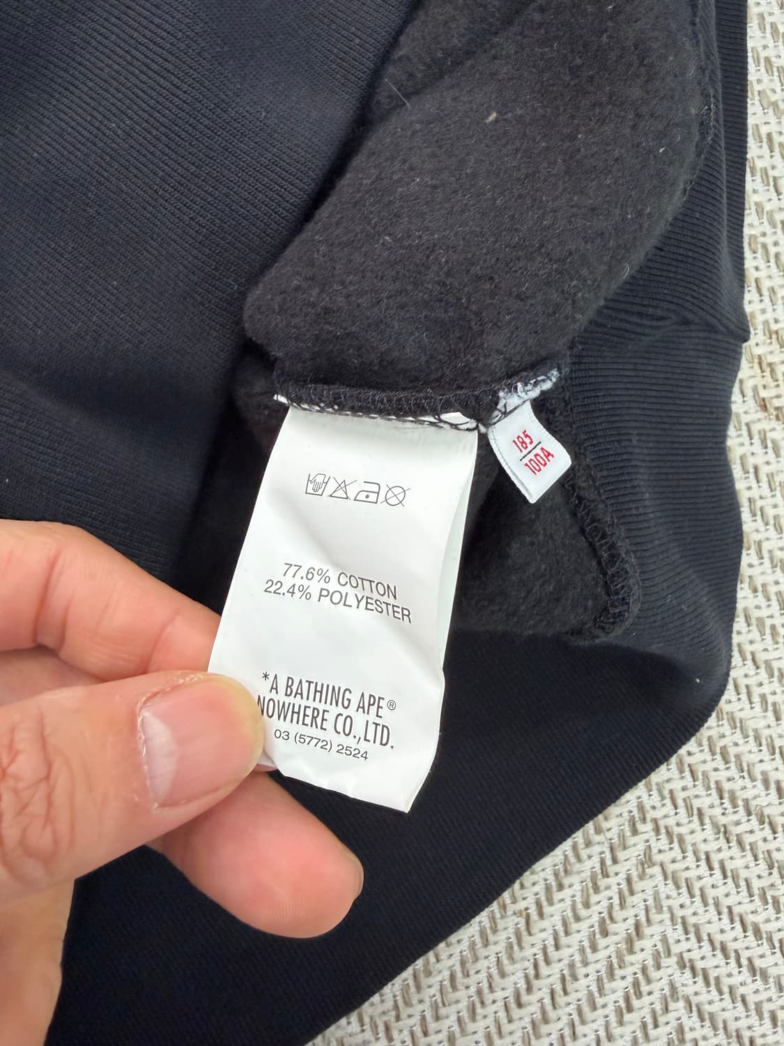 정품) AAPE 에이프 베이프 스타패치 후드티 XL 상품이미지7