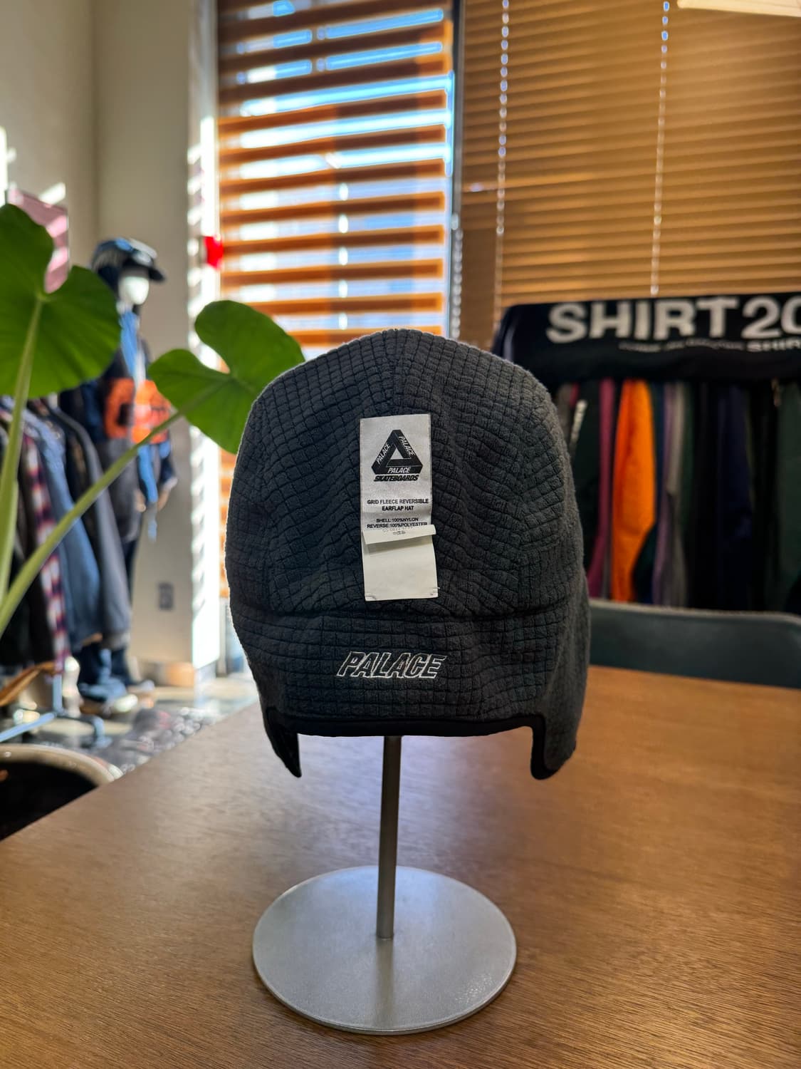 [OS] 팔라스 그리드 플리스 리버시블 이어플립 햇 블랙  상품이미지8