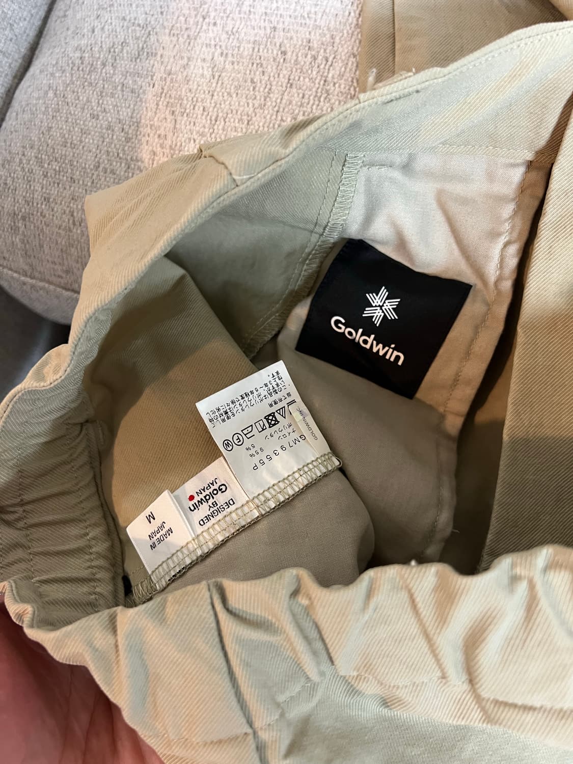 Goldwin 골드윈 원 턱 테이퍼드 스트레치 팬츠 M 상품이미지5
