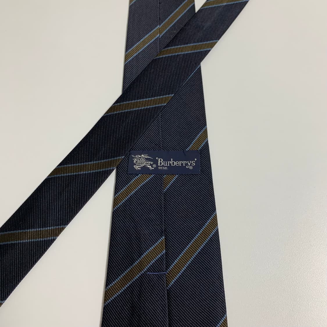 버버리(BURBERRY) 정장 스트라이프 넥타이 명품 A+등급 7.8cm 상품이미지5