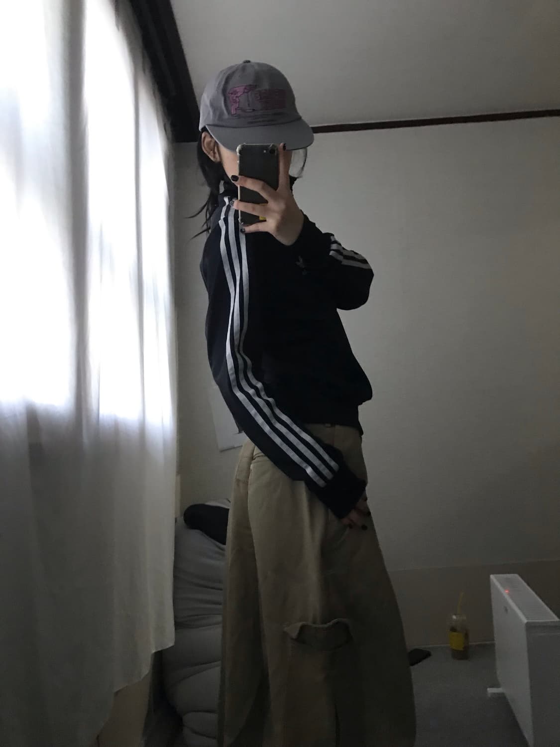 아디다스 블랙 실버 딱붙핏 져지 상품이미지4