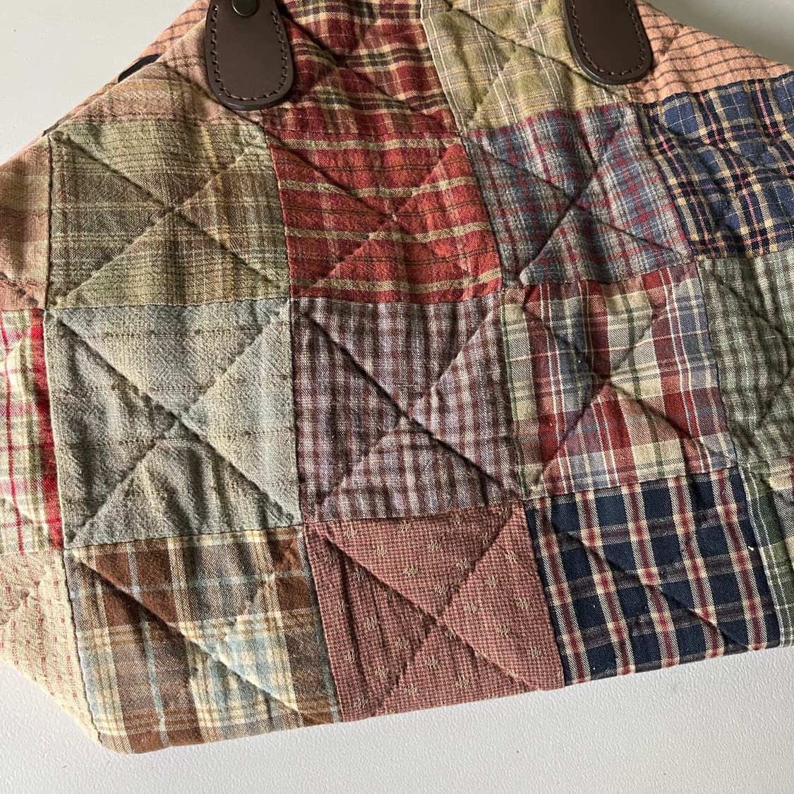 [JPN] 빈티지 핸드메이드 퀼팅 토트백 상품이미지2