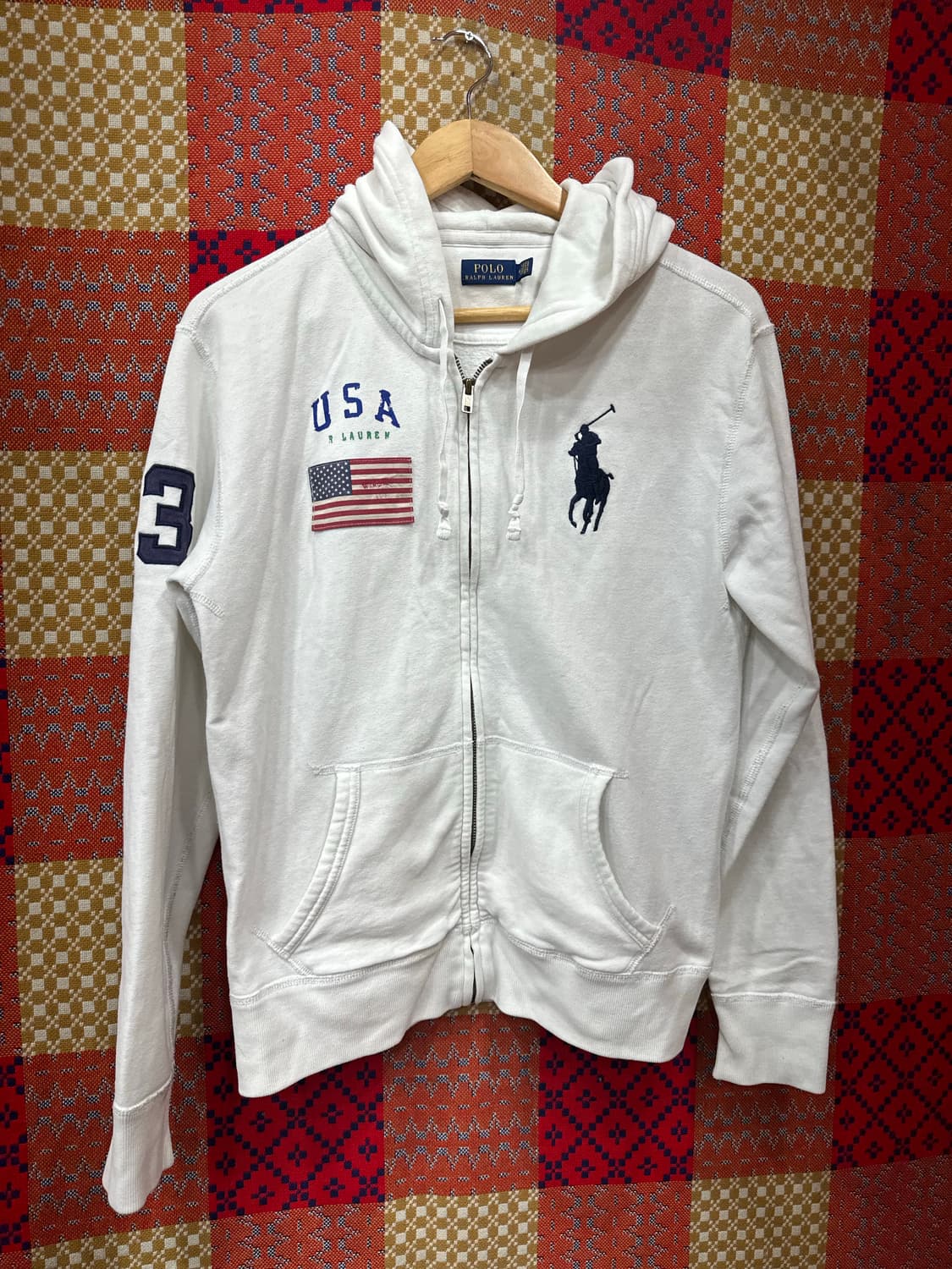 폴로 신형 성조기 후드 집업 / m 상품이미지1