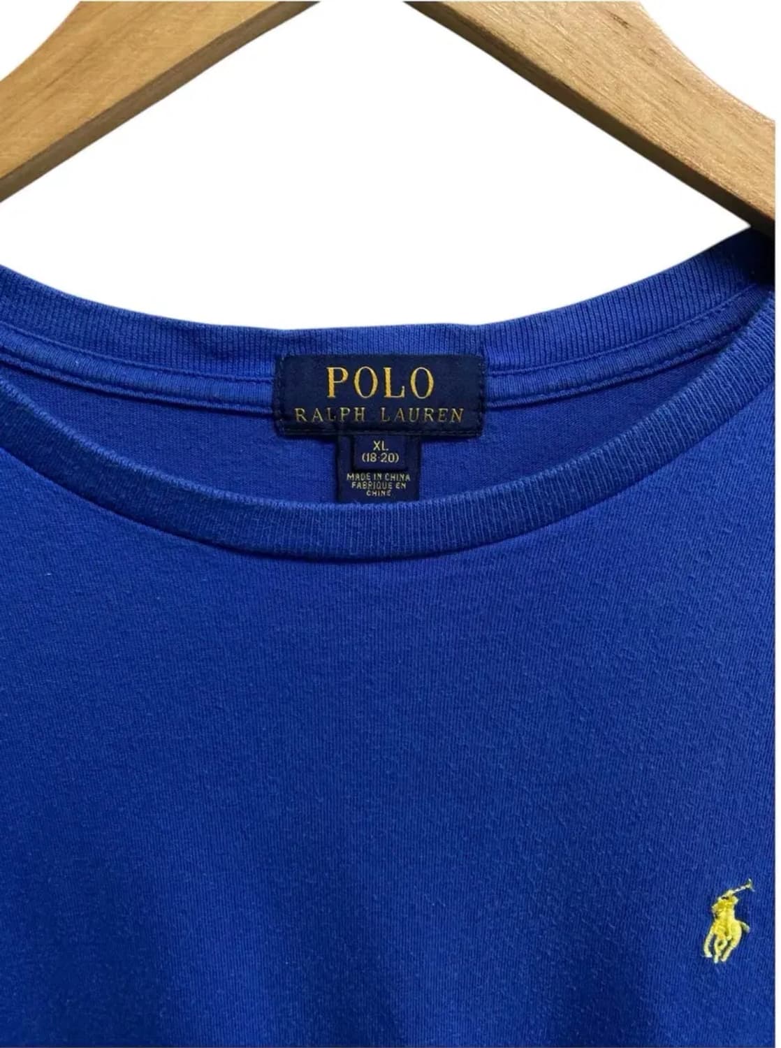 폴로 랄프로렌 블루 라운드 티셔츠 S 상품이미지4