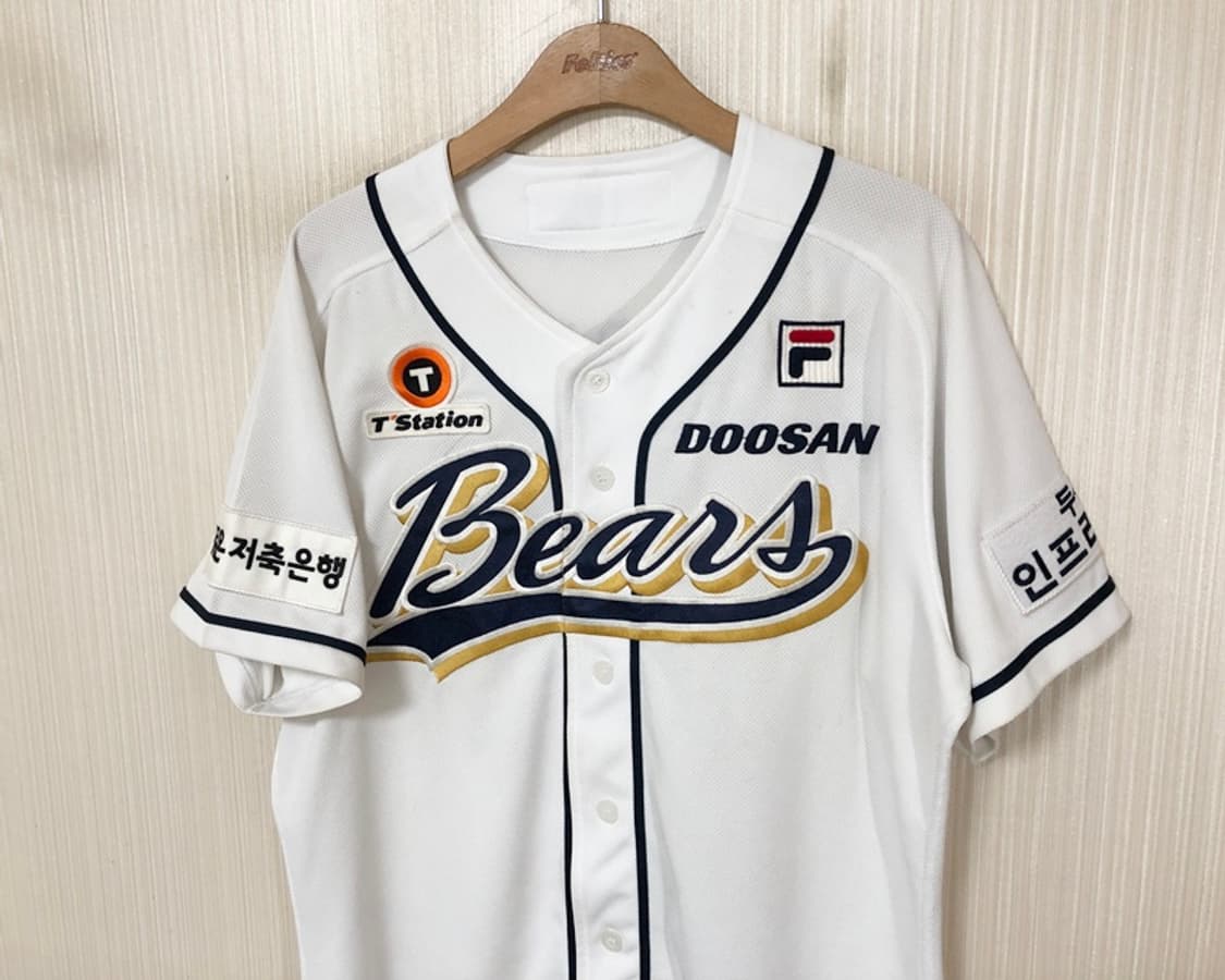 KBO 필라 두산베어스 어센틱 스페셜 홈유니폼/져지 105 #24 오재원 상품이미지5