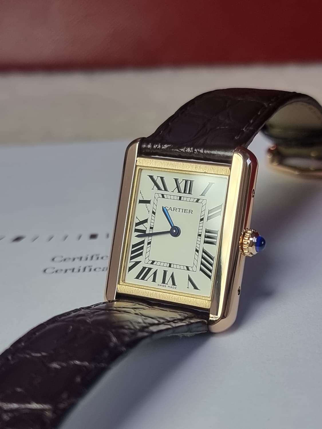 [신세계 강남점 보증서] 까르띠에 탱크솔로 18K 로즈골드 SM 남여공용 상품이미지2