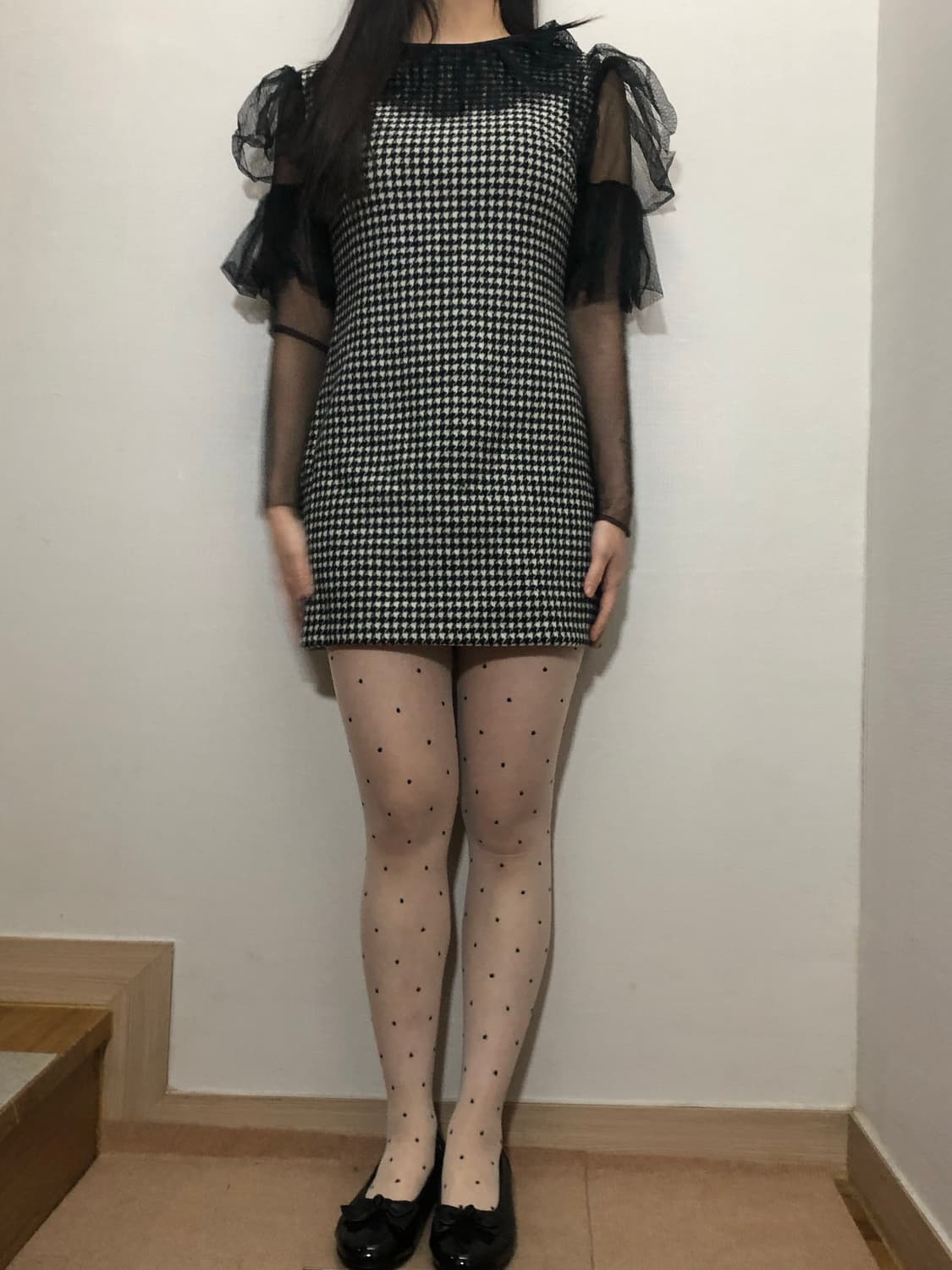 빈티지 블랙 레이스 원피스 상품이미지3