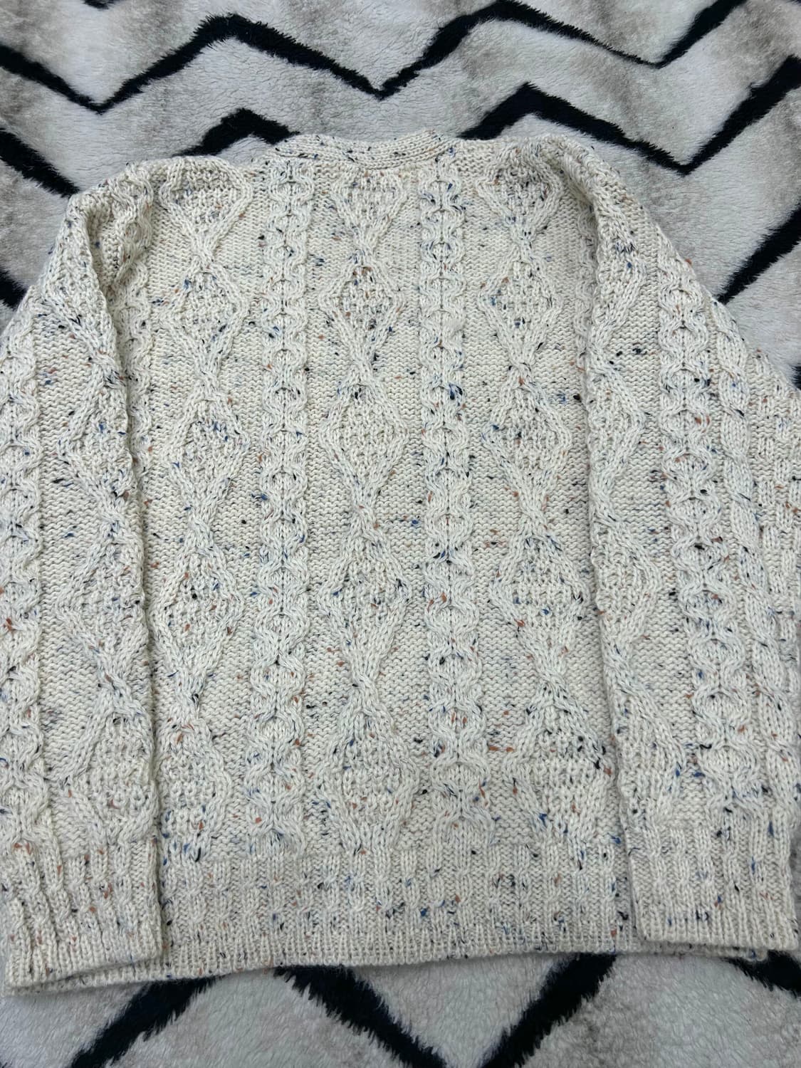 [실측L]아란크래프트 피셔맨 헤비울 니트 가디건 상품이미지3