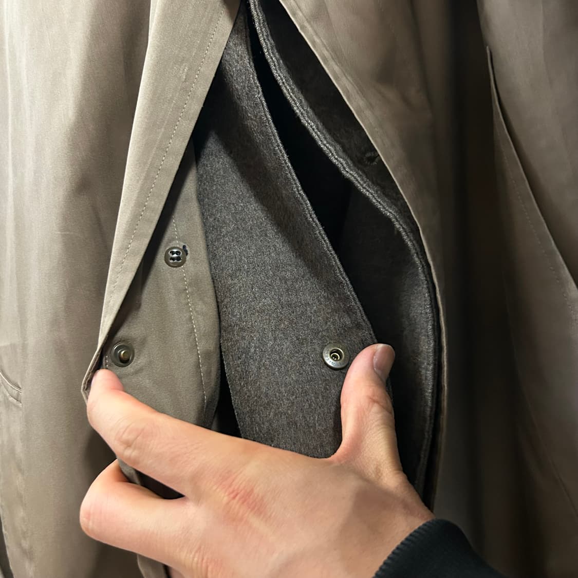 산요 베이지 코트 상품이미지4