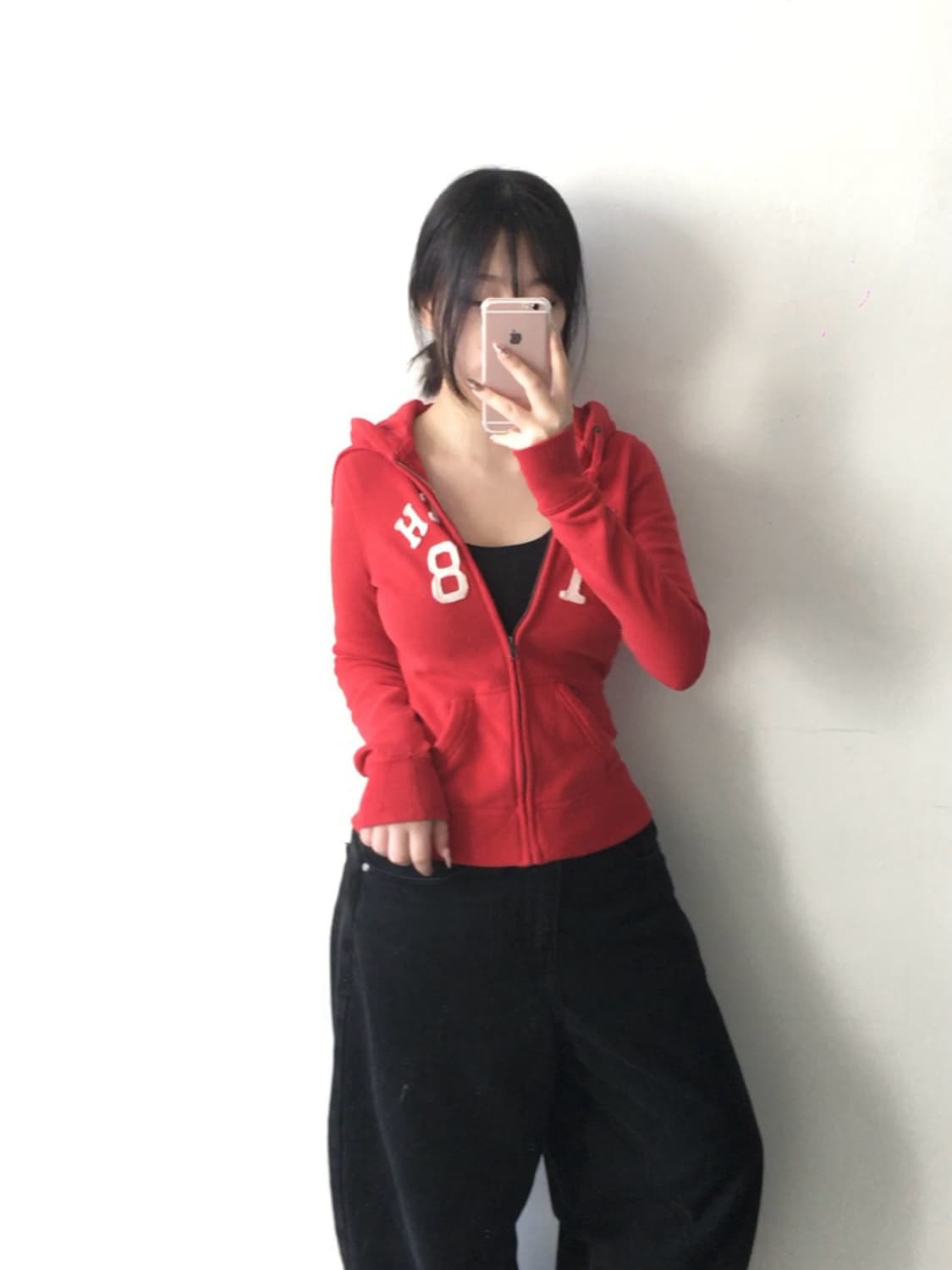 아베크롬비 자수패치 로고 후드집업 상품이미지2